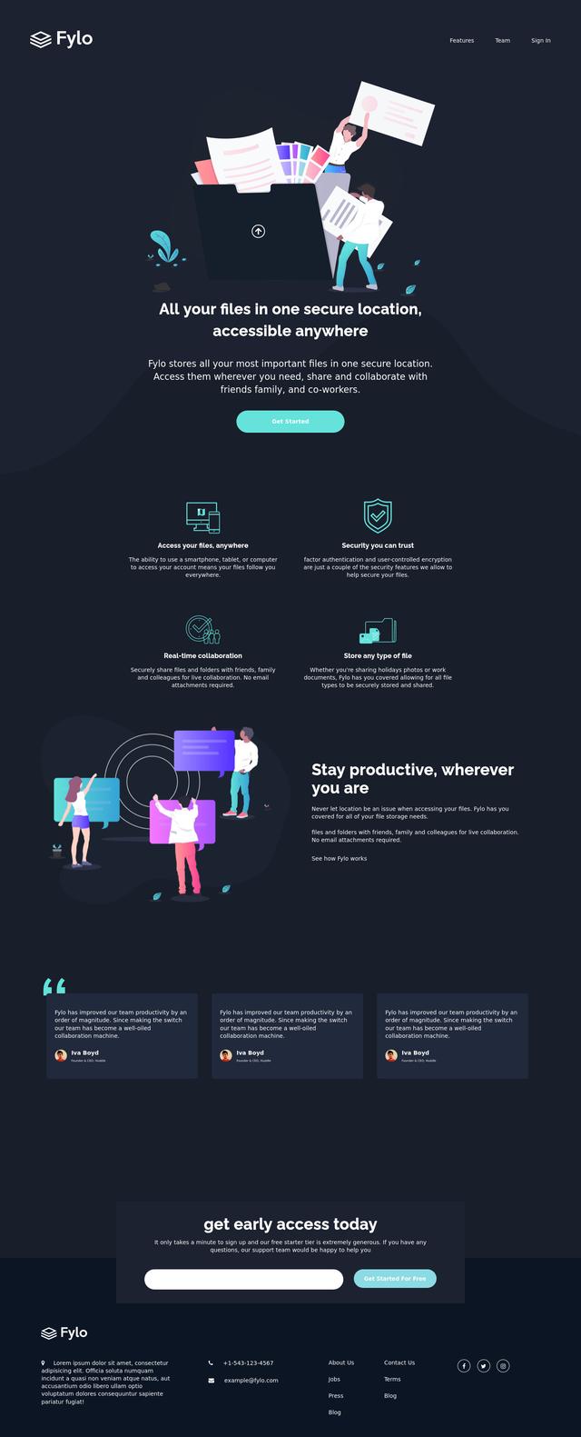 Frontend Mentor | responsive landing page using html, css and ...