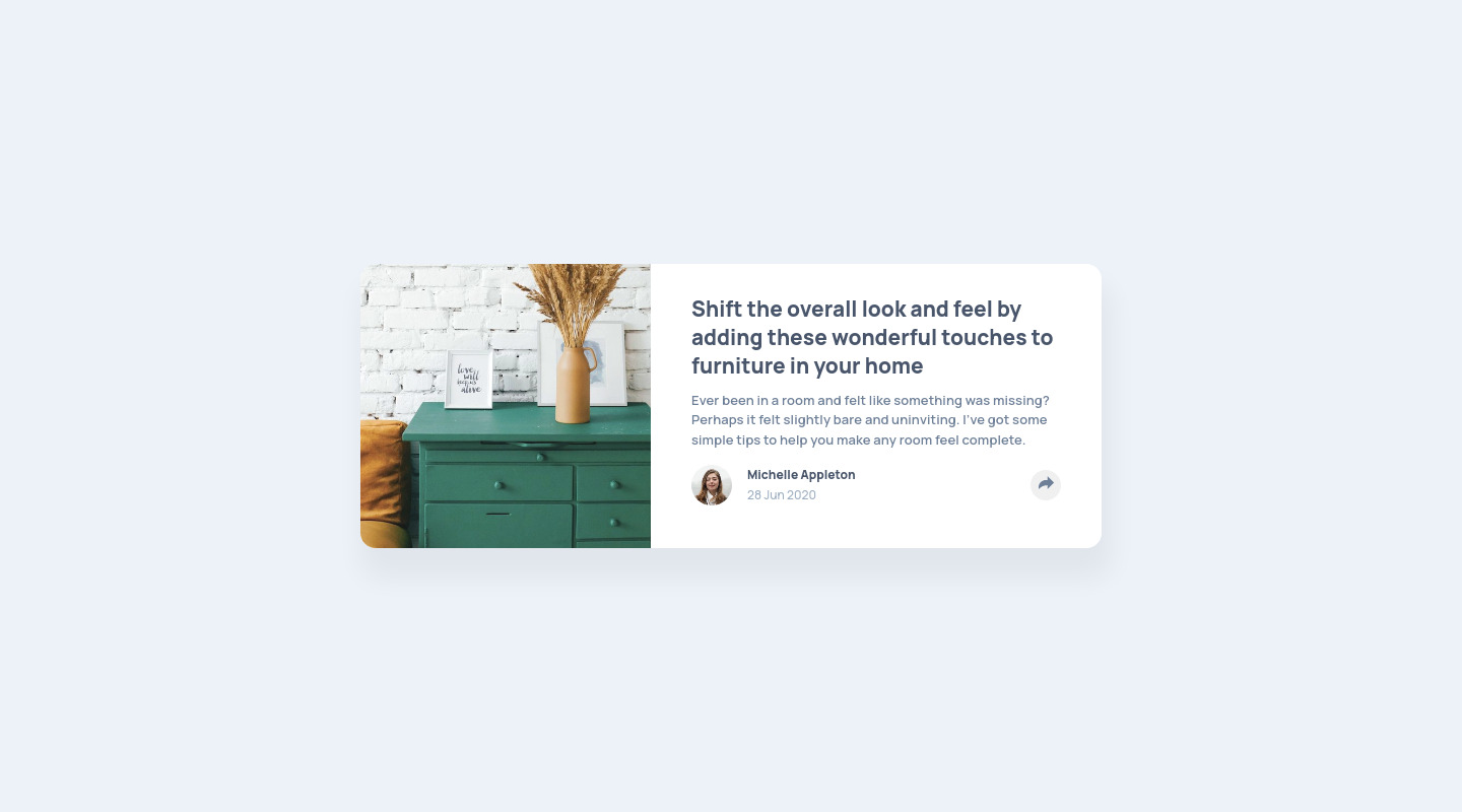 Frontend Mentor | Article Preview Component with CSS Grid and Vanilla ...