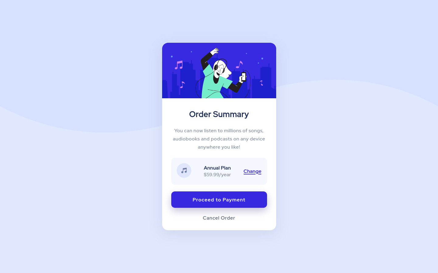 Frontend Mentor | SCSS created order summary card design coding ...