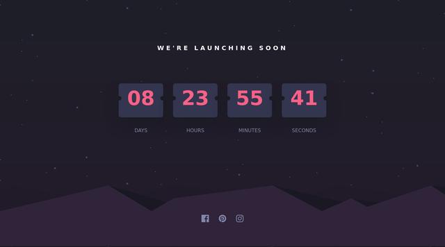Frontend Mentor | Basic Launch Countdown timer, Using Tailwind CSS ...