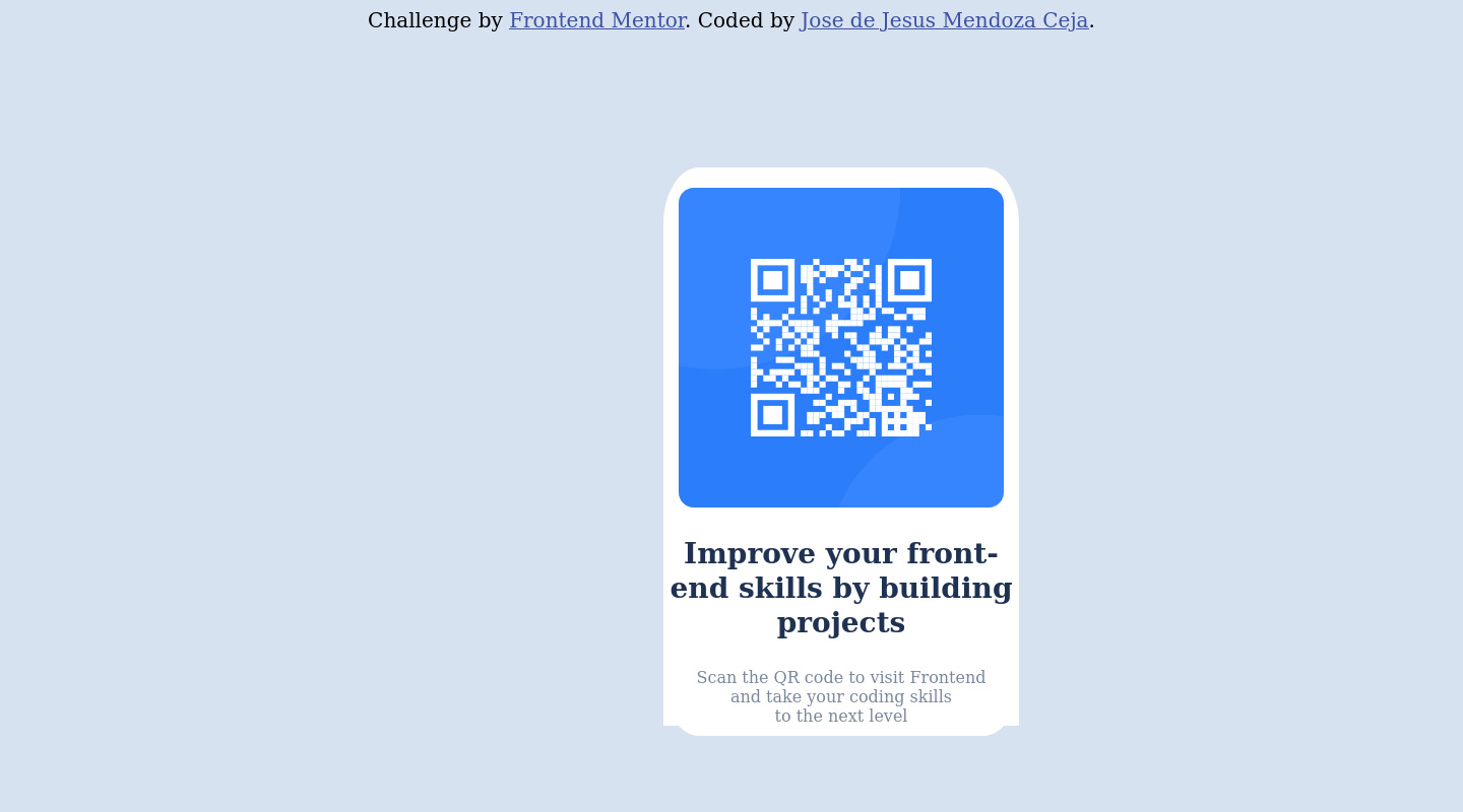 Frontend Mentor | qr code page with only CSS3 and HTML5 coding ...