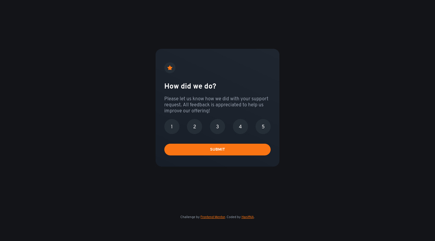 Frontend Mentor | Rating comp with HTML, CSS FLEXBOX, JS coding ...