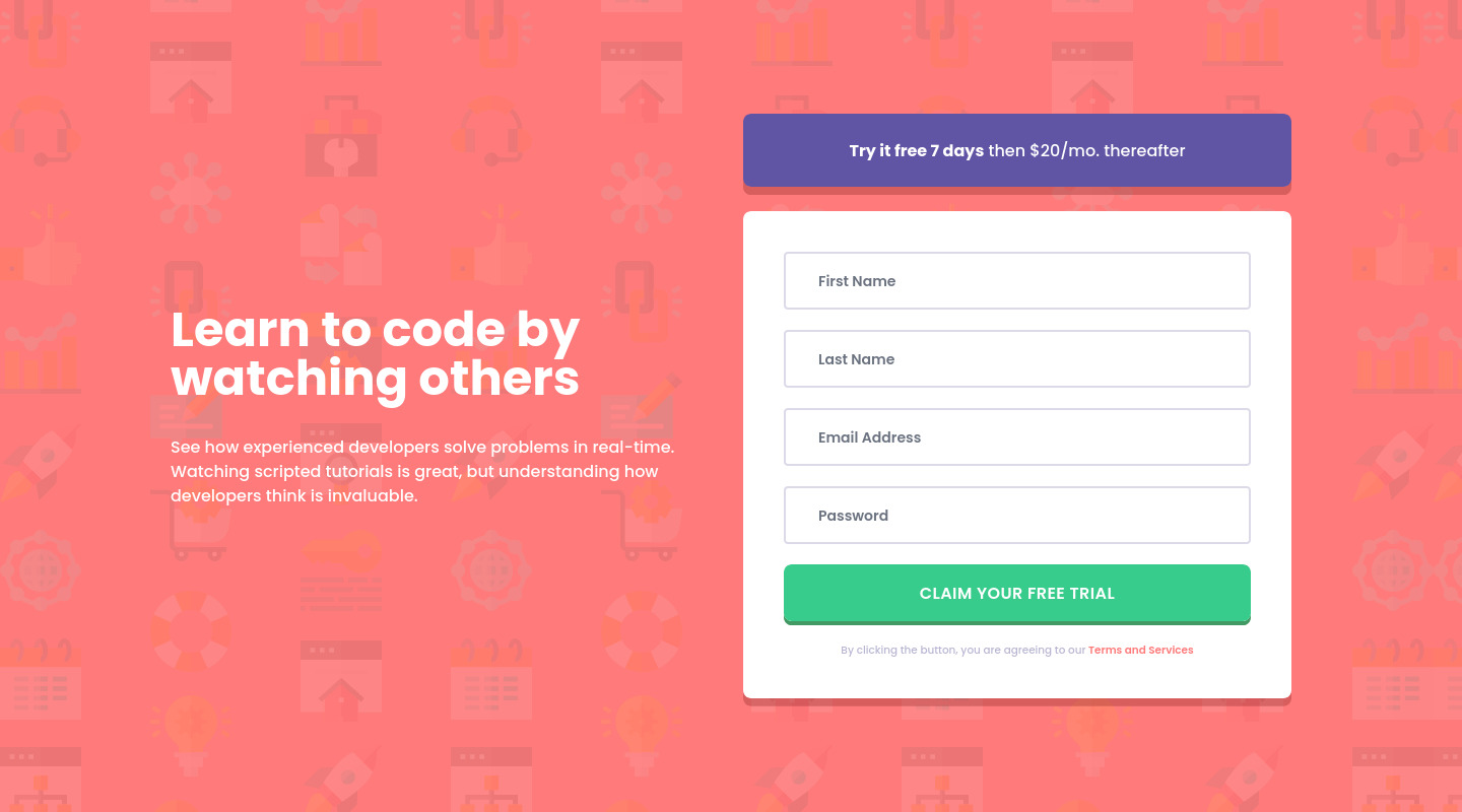 Frontend Mentor | Responsive layout, form validation coding challenge ...