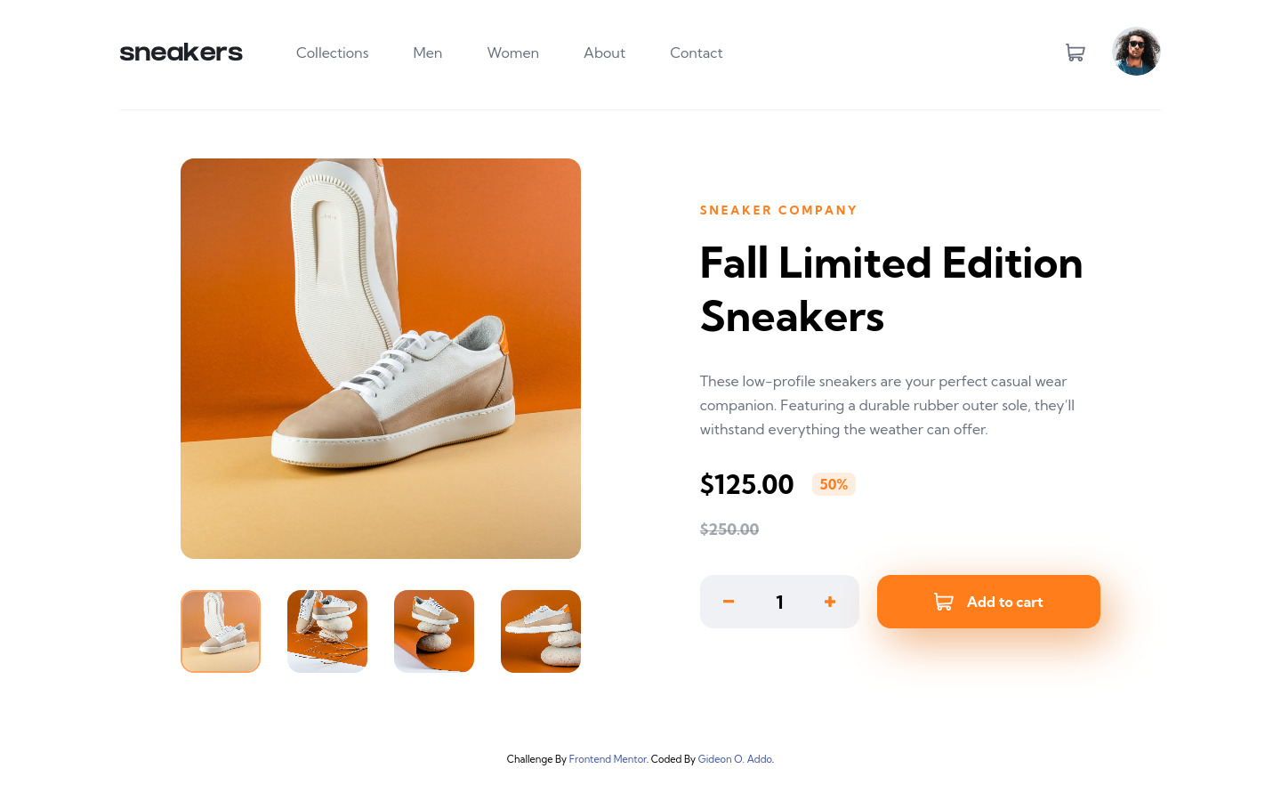 Frontend Mentor | E-commerce product page with HTML CSS JS coding ...