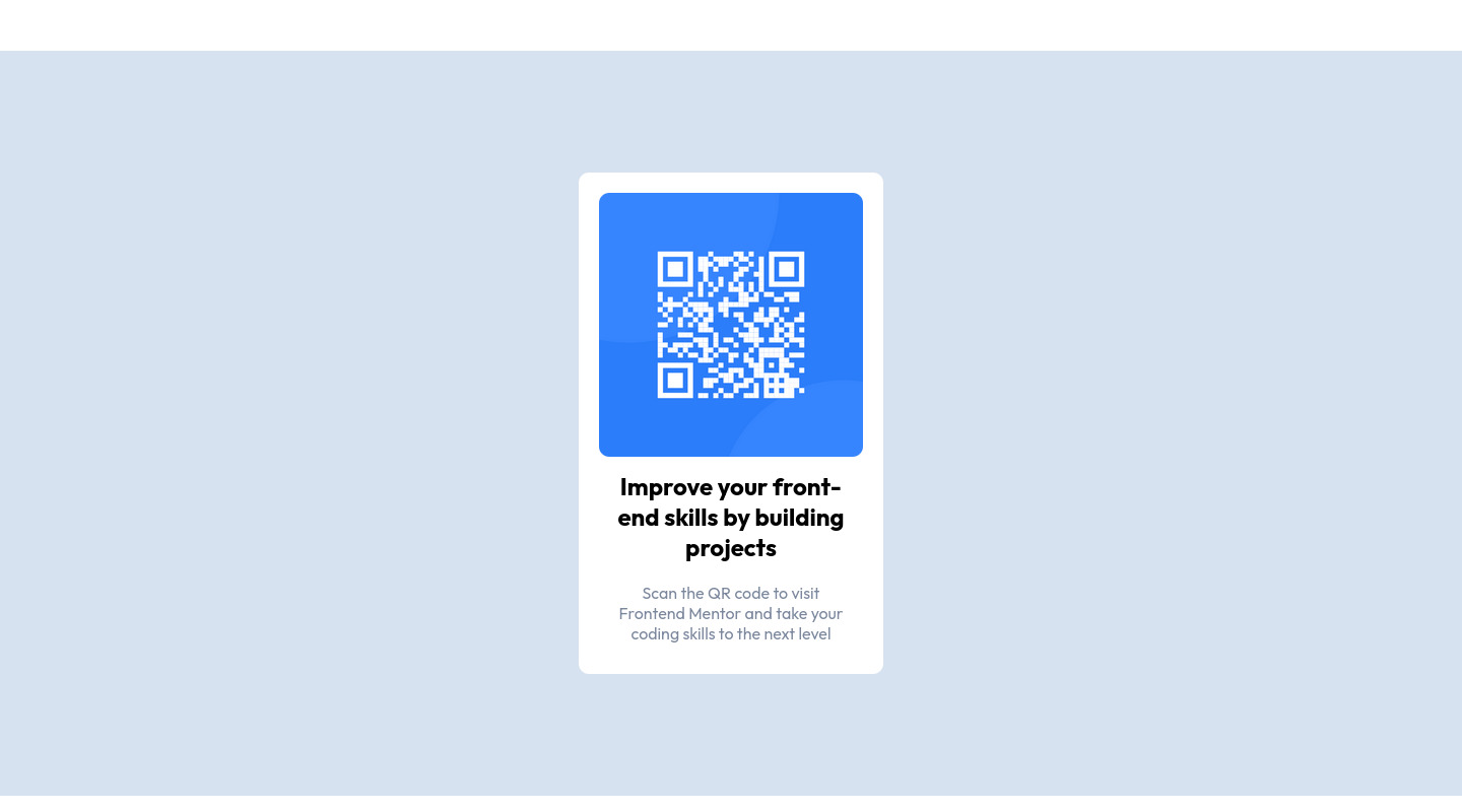 Frontend Mentor | Qr code component main coding challenge solution