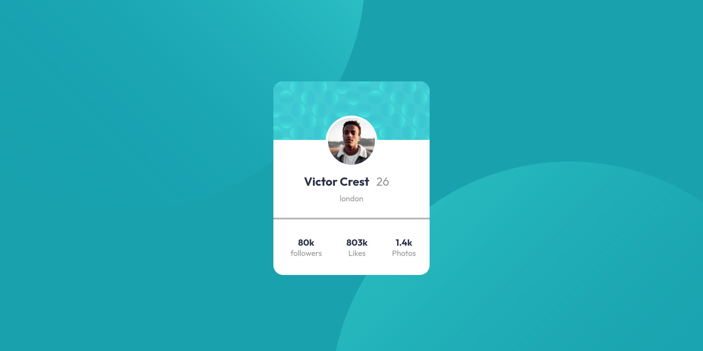Frontend Mentor | Profile card component using centering div and use 2 ...