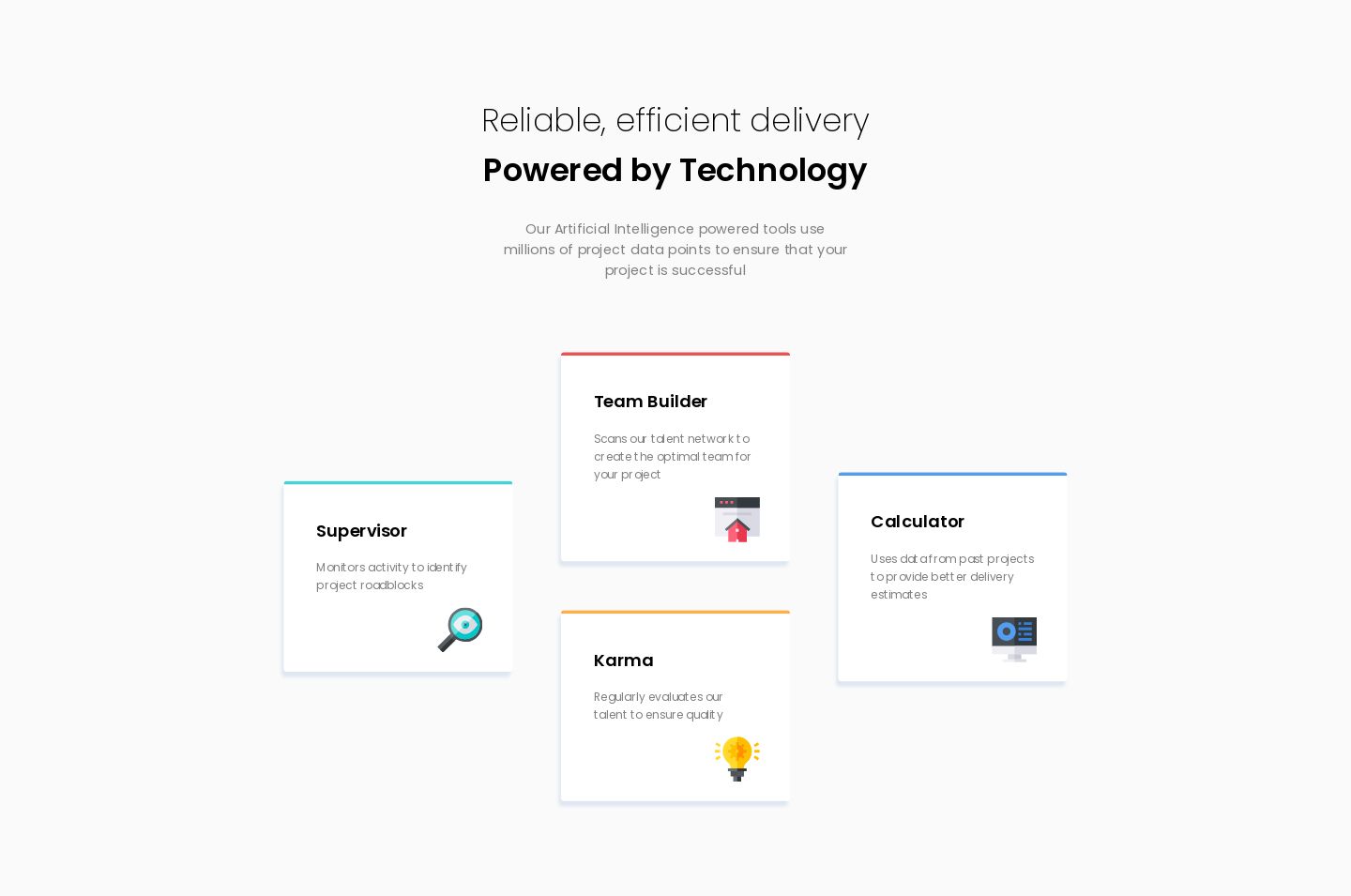 Frontend Mentor | Four card feature section coding challenge solution