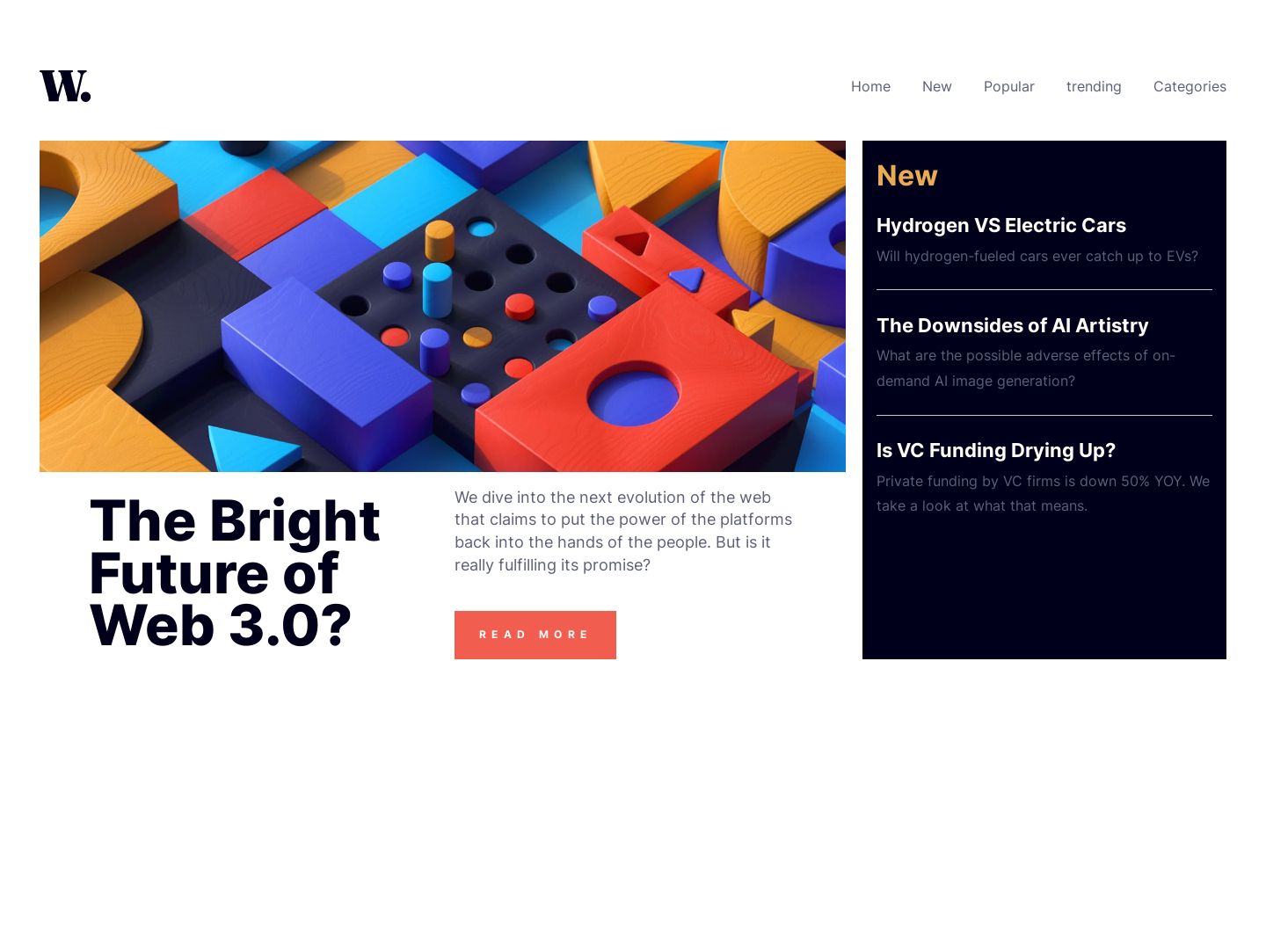 Frontend Mentor | News Homepage with React and tailwindcss coding ...