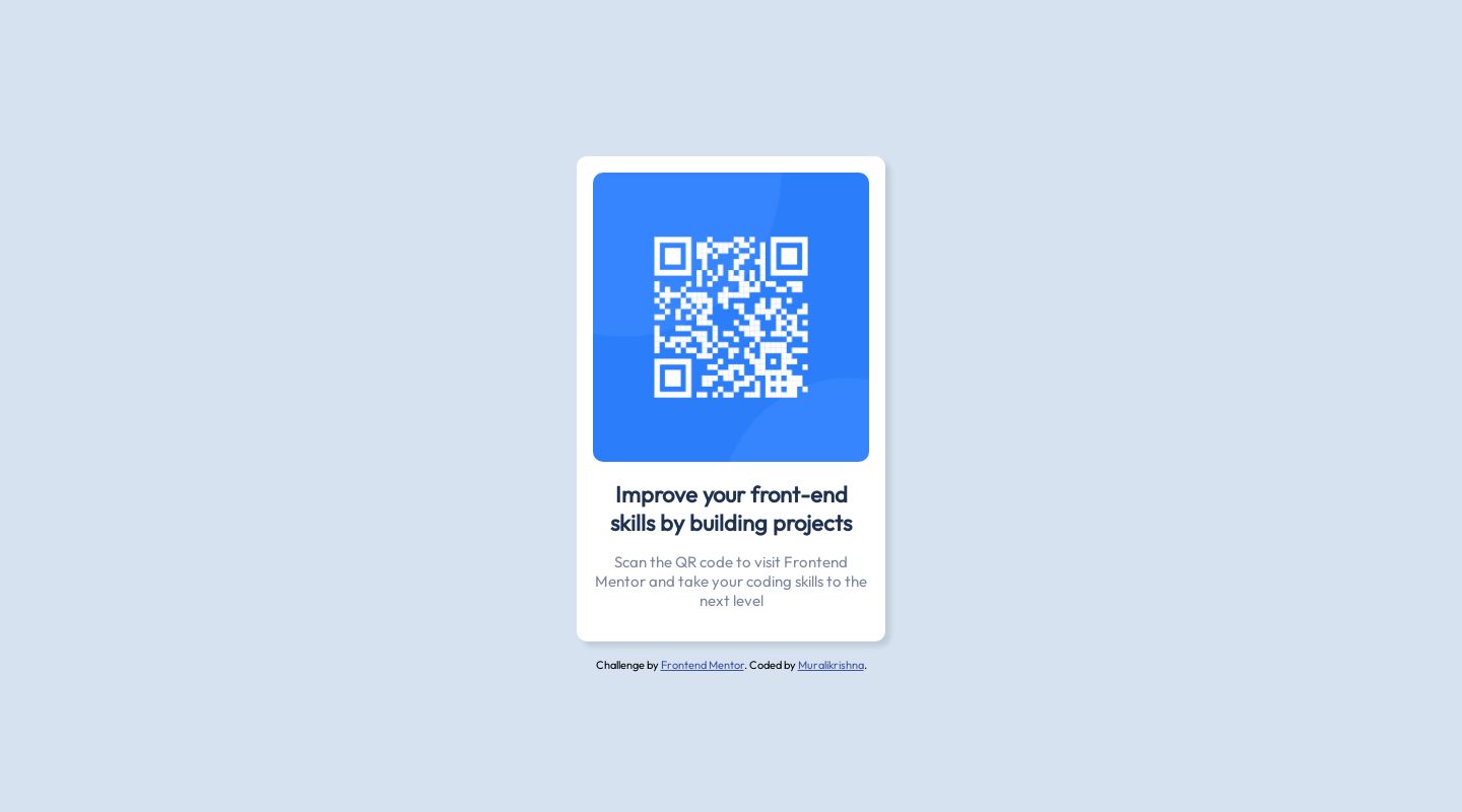 Frontend Mentor | Qr-code-component coding challenge solution