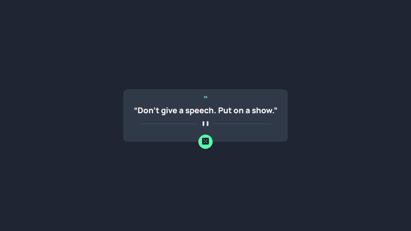 Frontend Mentor | responsive advice generator using css java script and ...