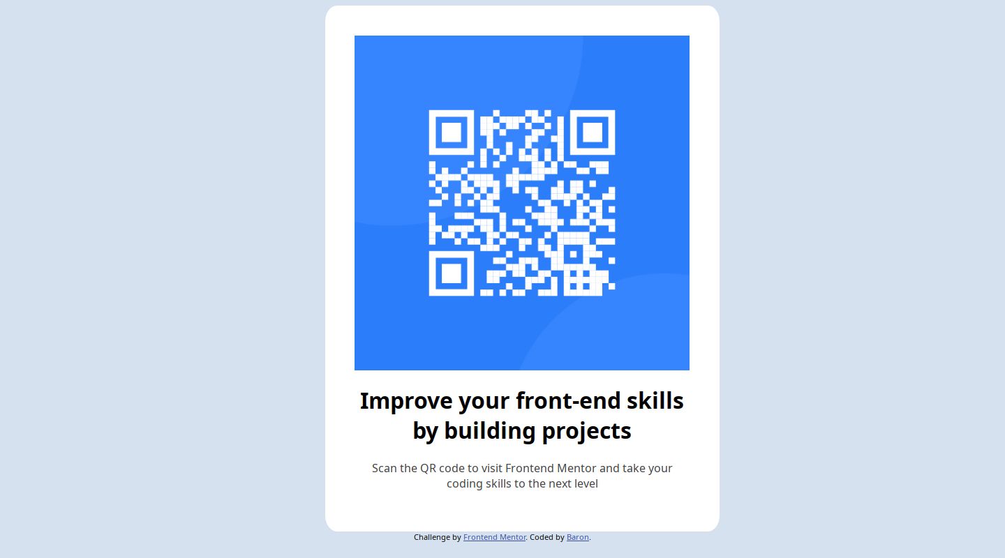 Frontend Mentor | QR code page (currently desktop only, will develop ...