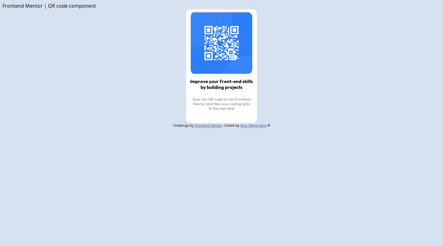 Frontend Mentor | QR Challenge coding challenge solution