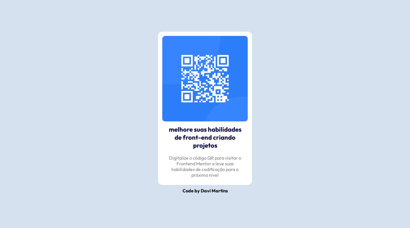 Frontend Mentor | Qrcode Frontend Mentor coding challenge solution