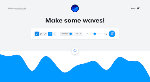 Screenshot for the Get Waves website