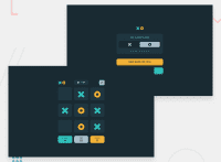 Desktop design screenshot for the Tic Tac Toe game coding challenge