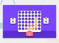 Desktop design screenshot for the Connect Four game coding challenge