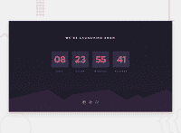 Desktop design screenshot for the Launch countdown timer coding challenge