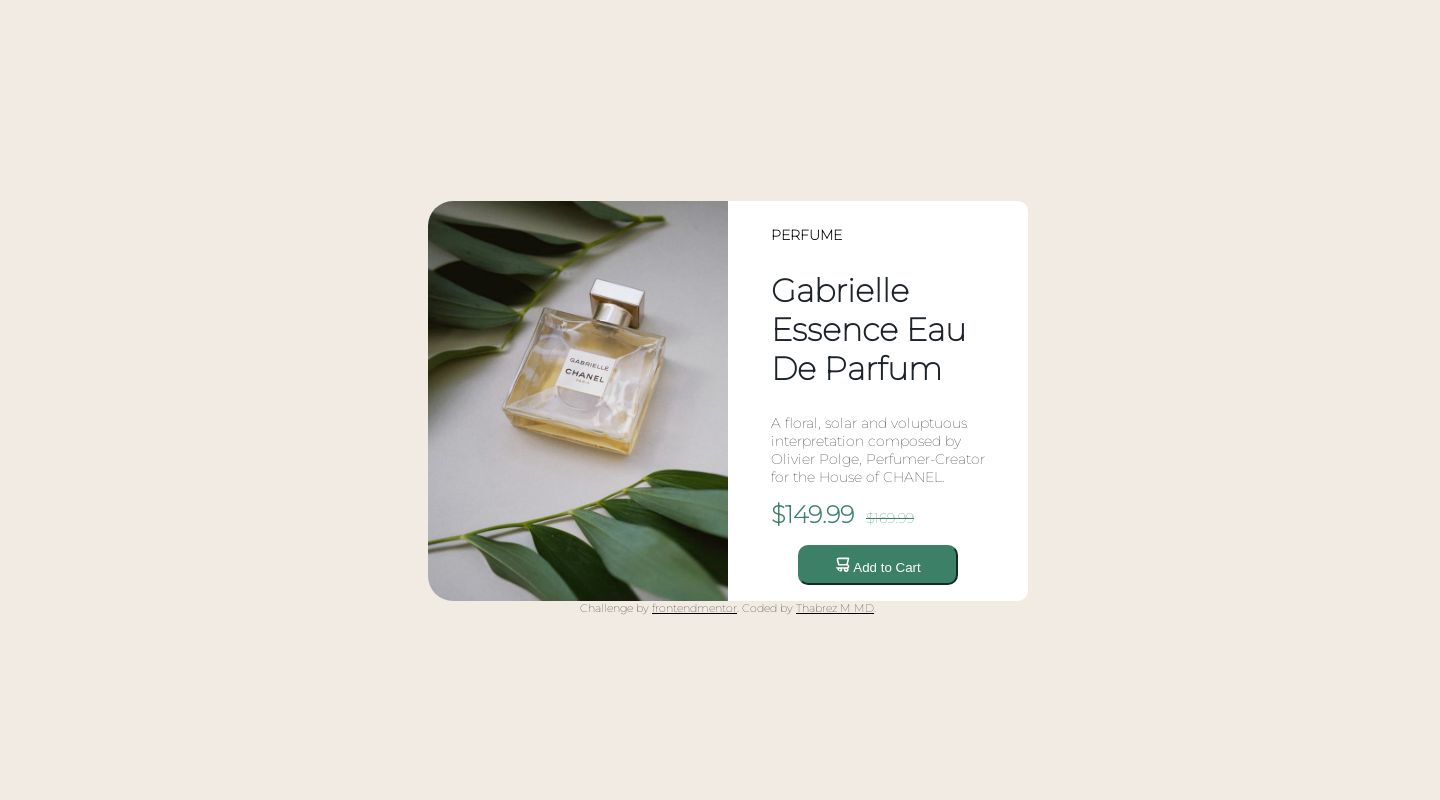 Product Card Component Code Frontend Mentor | Product Card View coding challenge solution